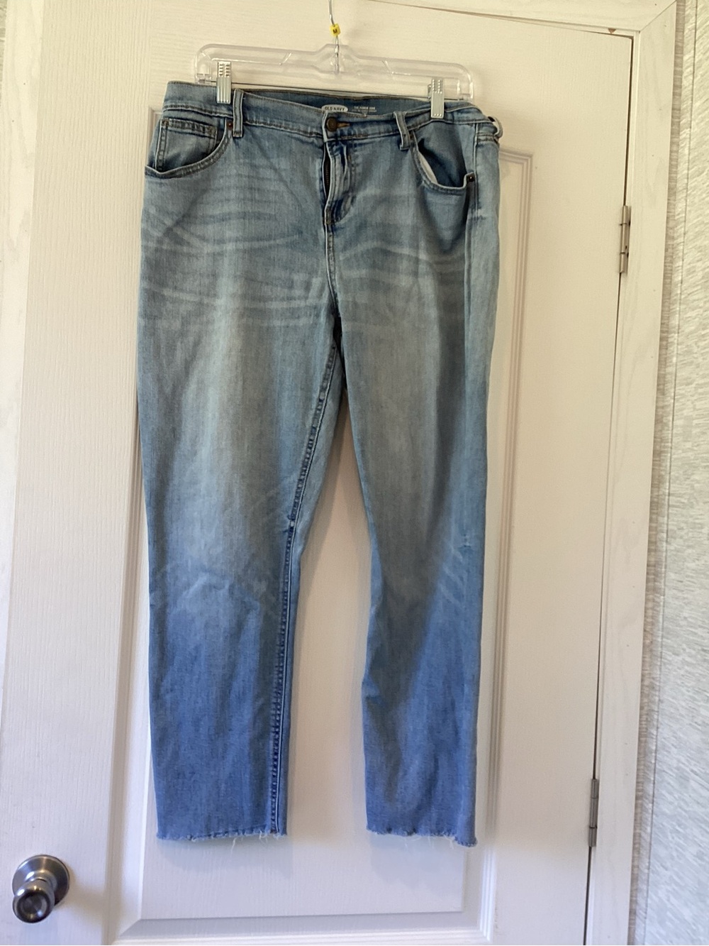 Old Navy Light Wash Straight Leg Jeans 14 EUC